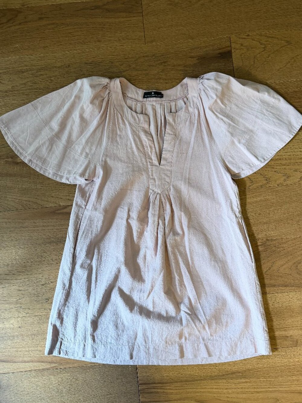 Pomander Place Pink Finley Flutter Sleeve Mini Dress Size Medium